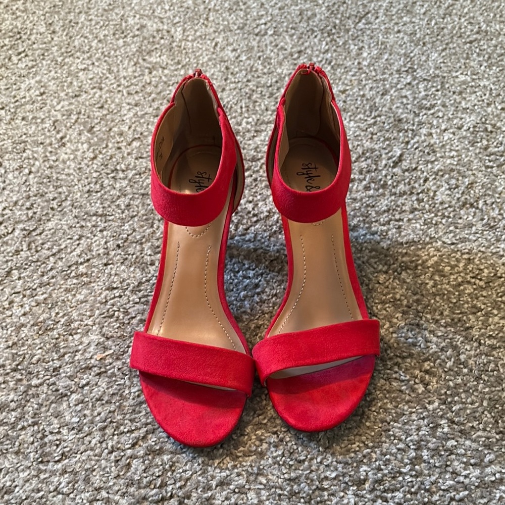 Style & Co Red Heels…Worn Once